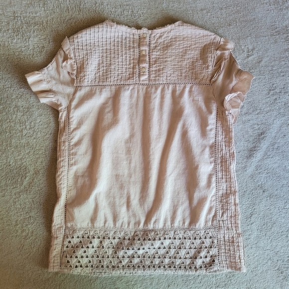 Maison Scotch short ruffle sleeve blouse size 1/small - Picture 7 of 12